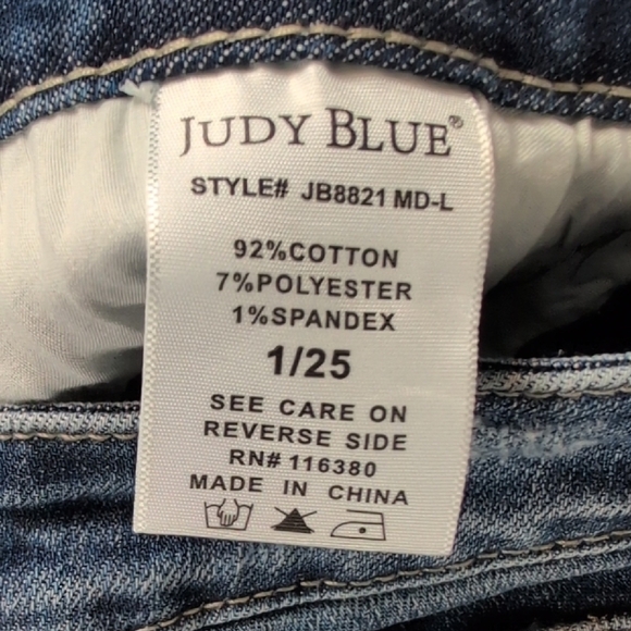 Judy Blue Distressed Skinny Fit Jeans - Picture 15 of 16